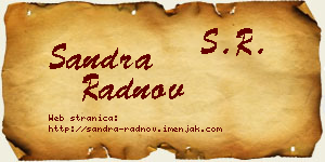 Sandra Radnov vizit kartica